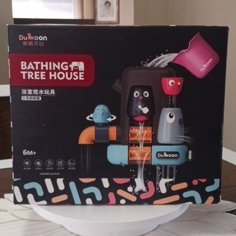 Bathinbud Tree House Interactive Baby & Toddler Bath Toy! NIP! 💦🐸🦉🐦🐧✨️